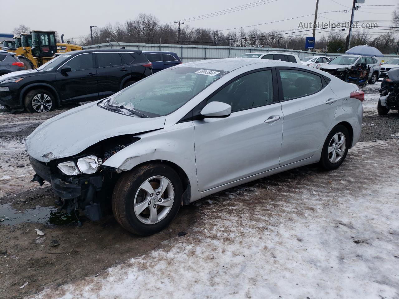 2014 Hyundai Elantra Se Серебряный vin: 5NPDH4AE1EH505762