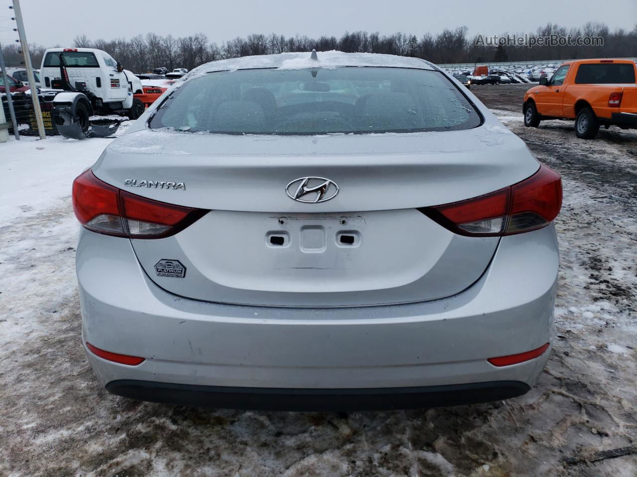 2014 Hyundai Elantra Se Серебряный vin: 5NPDH4AE1EH505762