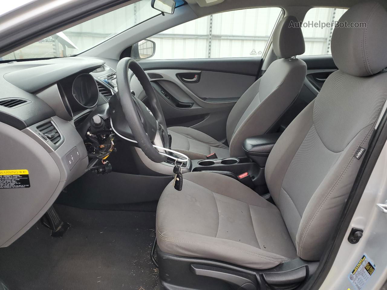 2014 Hyundai Elantra Se Серебряный vin: 5NPDH4AE1EH511254