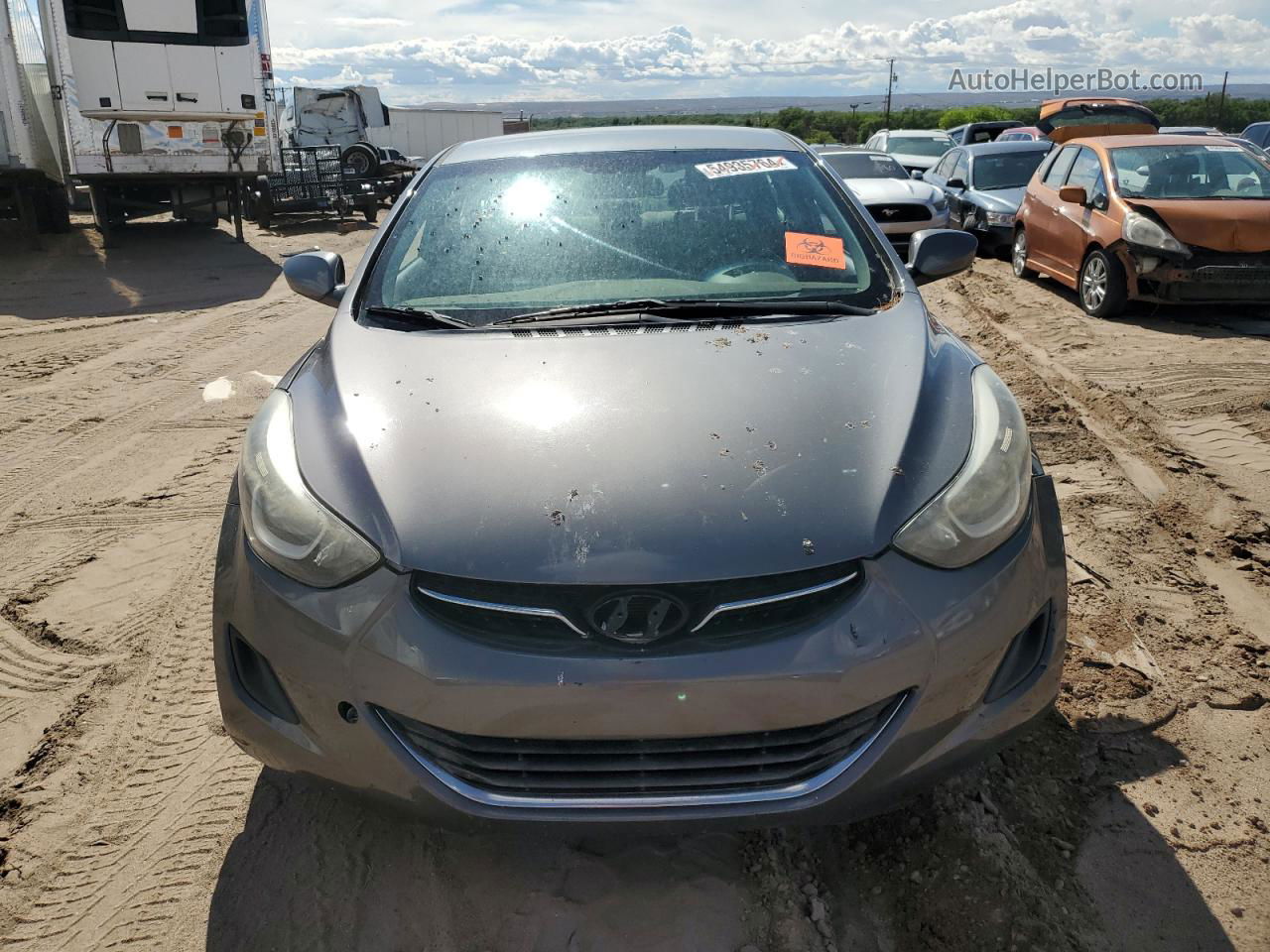 2014 Hyundai Elantra Se Серый vin: 5NPDH4AE1EH515188