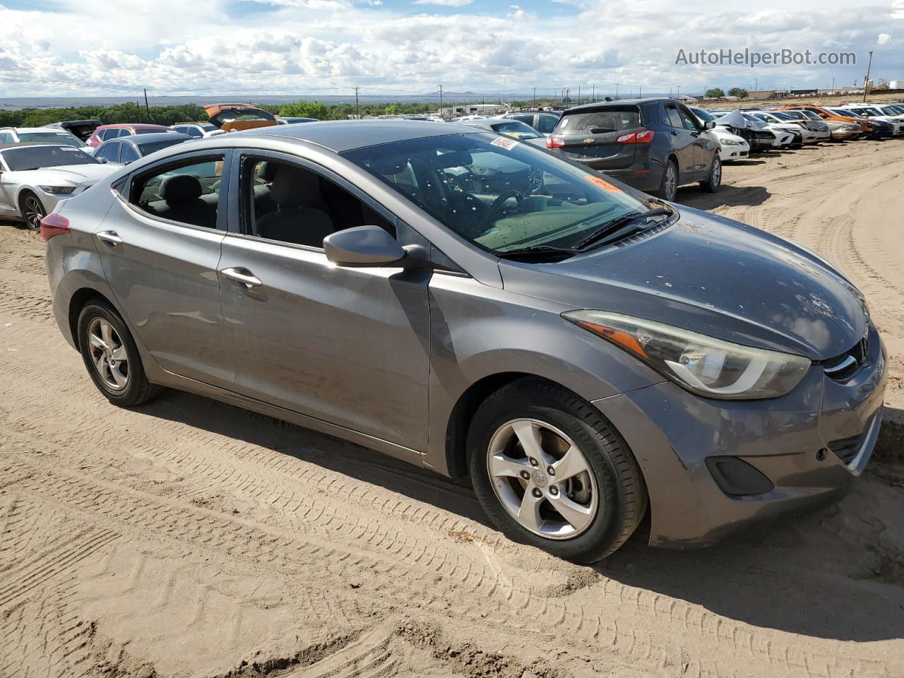 2014 Hyundai Elantra Se Серый vin: 5NPDH4AE1EH515188