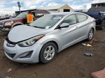 2014 Hyundai Elantra Se Silver vin: 5NPDH4AE1EH515840