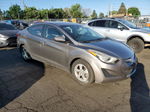 2014 Hyundai Elantra Se Gray vin: 5NPDH4AE1EH531794