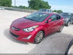 2014 Hyundai Elantra Se Red vin: 5NPDH4AE1EH533805