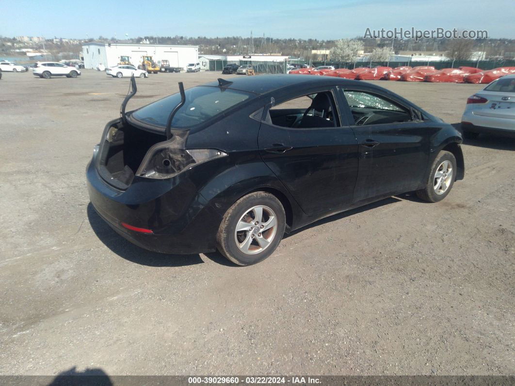 2014 Hyundai Elantra Se Black vin: 5NPDH4AE1EH536834