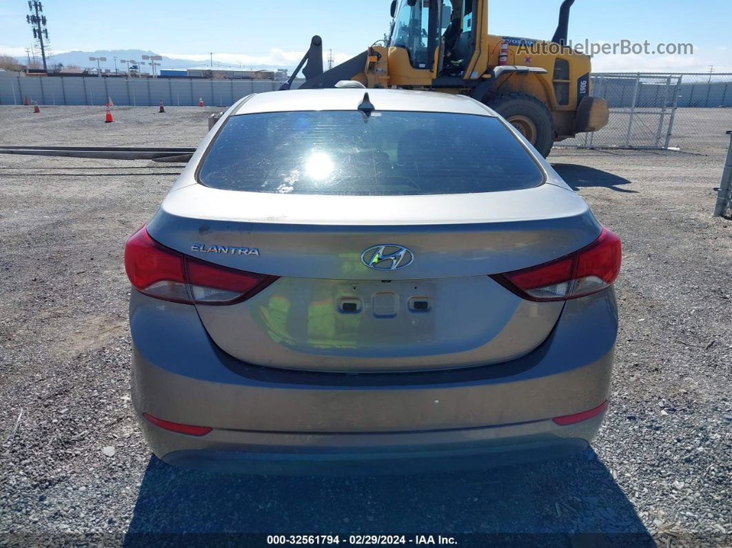 2015 Hyundai Elantra Se Gray vin: 5NPDH4AE1FH550881