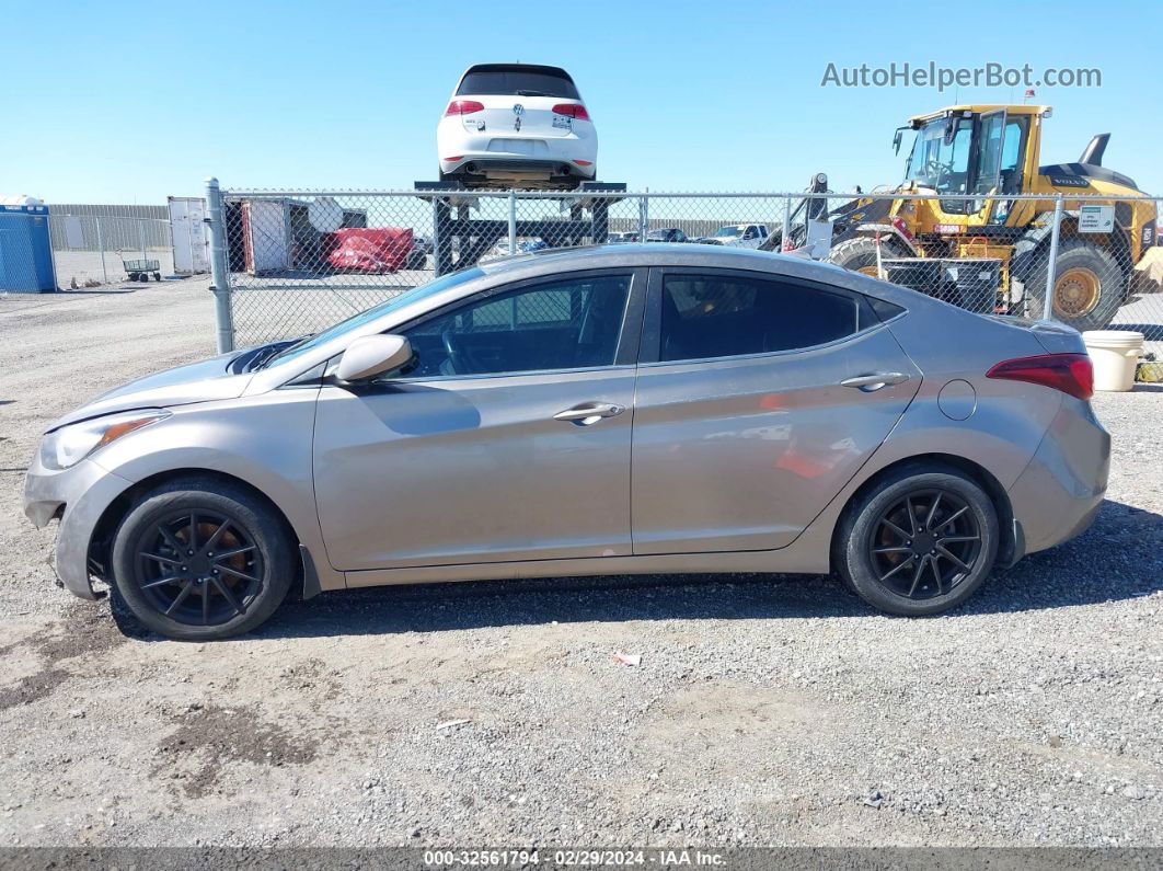 2015 Hyundai Elantra Se Gray vin: 5NPDH4AE1FH550881