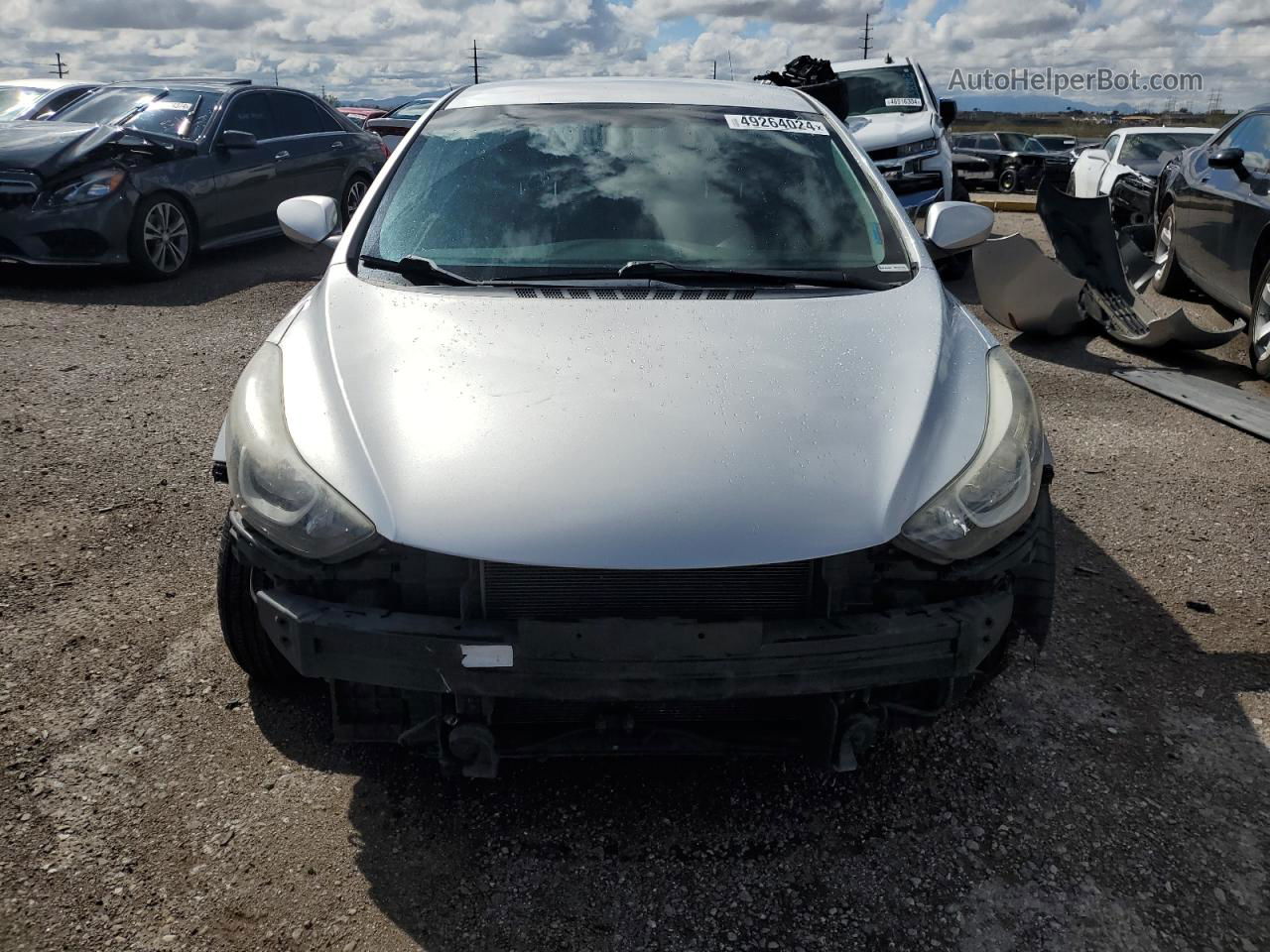 2015 Hyundai Elantra Se Silver vin: 5NPDH4AE1FH556597