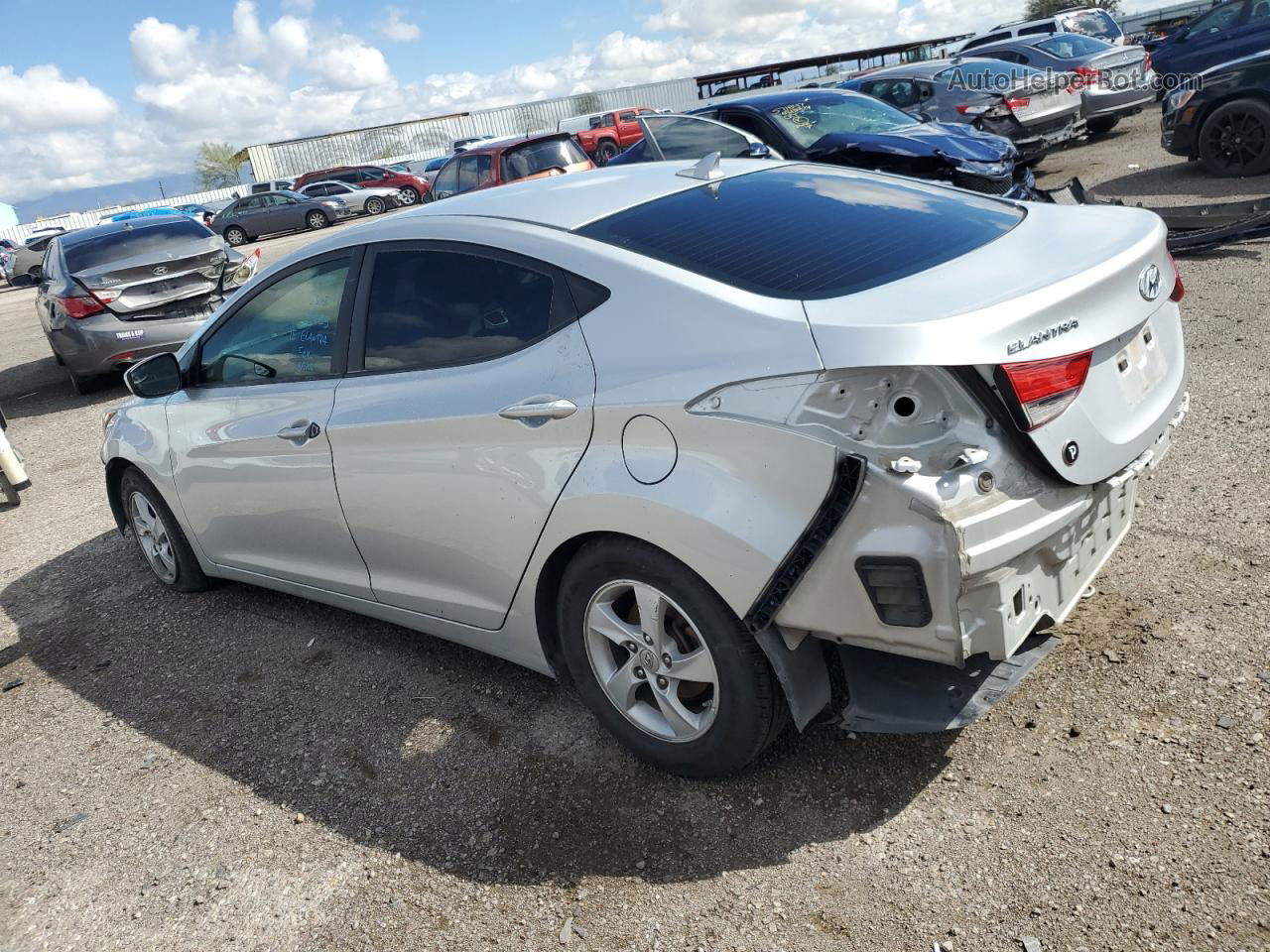 2015 Hyundai Elantra Se Silver vin: 5NPDH4AE1FH556597