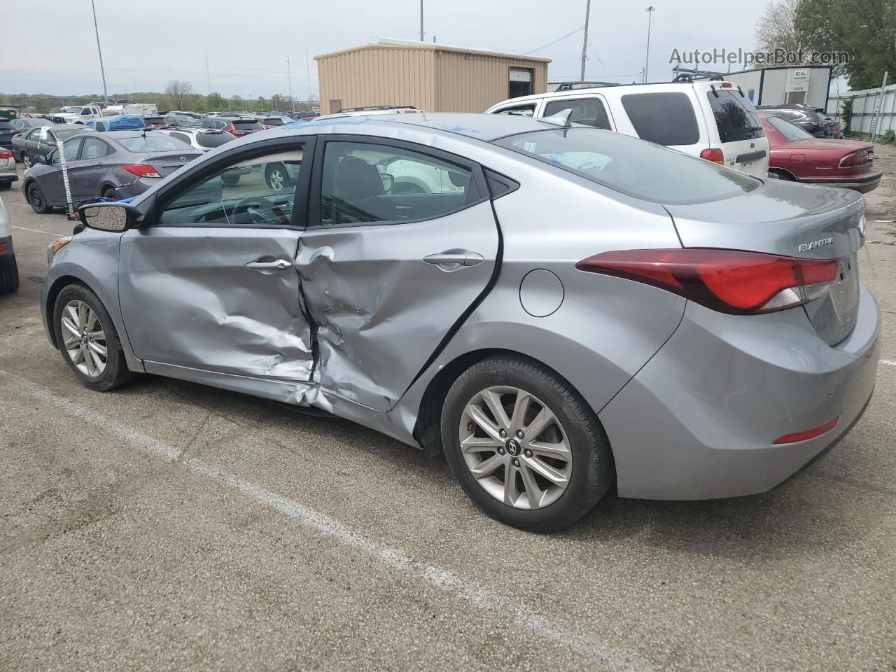 2015 Hyundai Elantra Se Silver vin: 5NPDH4AE1FH598848