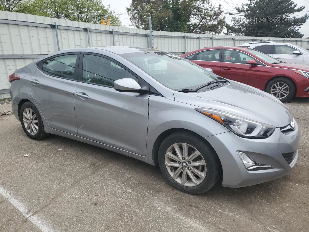 2015 Hyundai Elantra Se Silver vin: 5NPDH4AE1FH598848