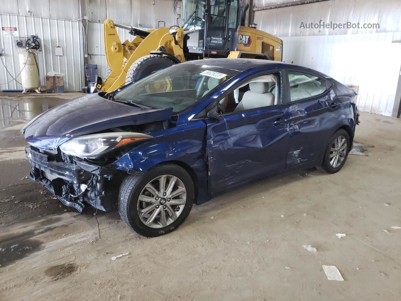 2016 Hyundai Elantra Se Синий vin: 5NPDH4AE1GH652618