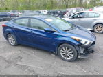 2016 Hyundai Elantra Se Blue vin: 5NPDH4AE1GH656524