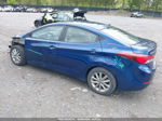 2016 Hyundai Elantra Se Blue vin: 5NPDH4AE1GH656524