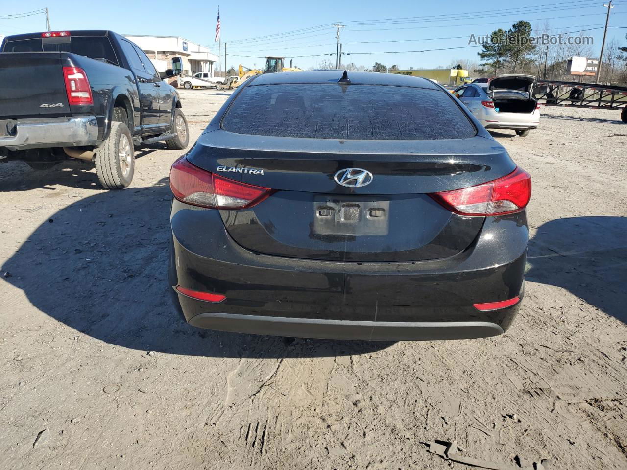 2016 Hyundai Elantra Se Black vin: 5NPDH4AE1GH669094