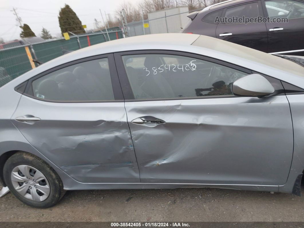 2016 Hyundai Elantra Se Gray vin: 5NPDH4AE1GH670441