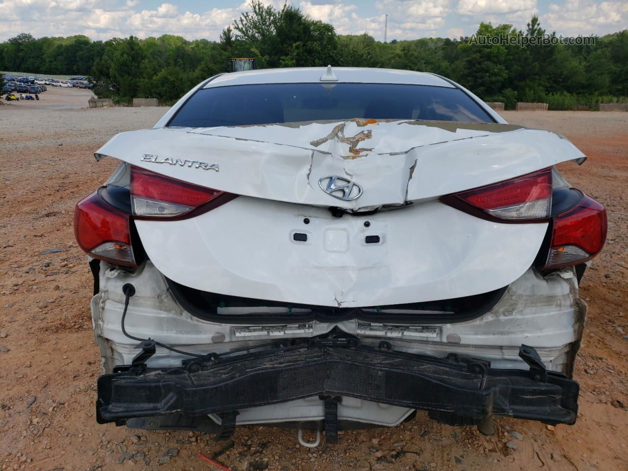 2016 Hyundai Elantra Se White vin: 5NPDH4AE1GH672822