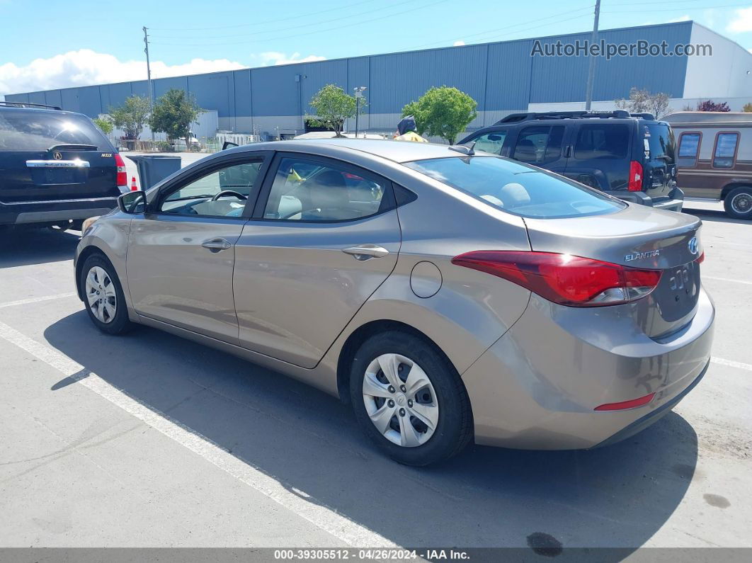 2016 Hyundai Elantra Se Золотой vin: 5NPDH4AE1GH686302