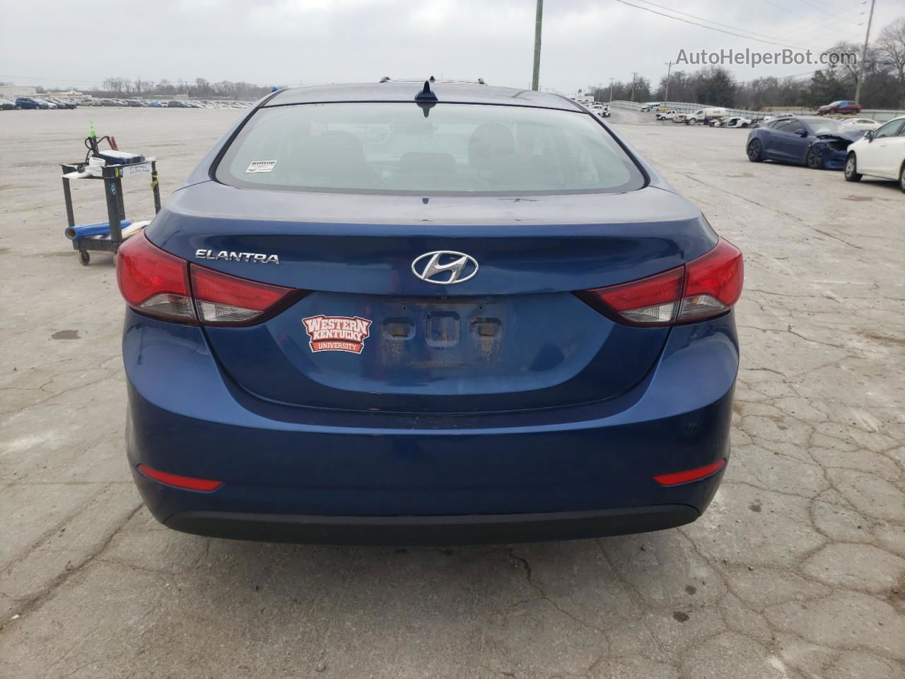 2016 Hyundai Elantra Se Синий vin: 5NPDH4AE1GH693024