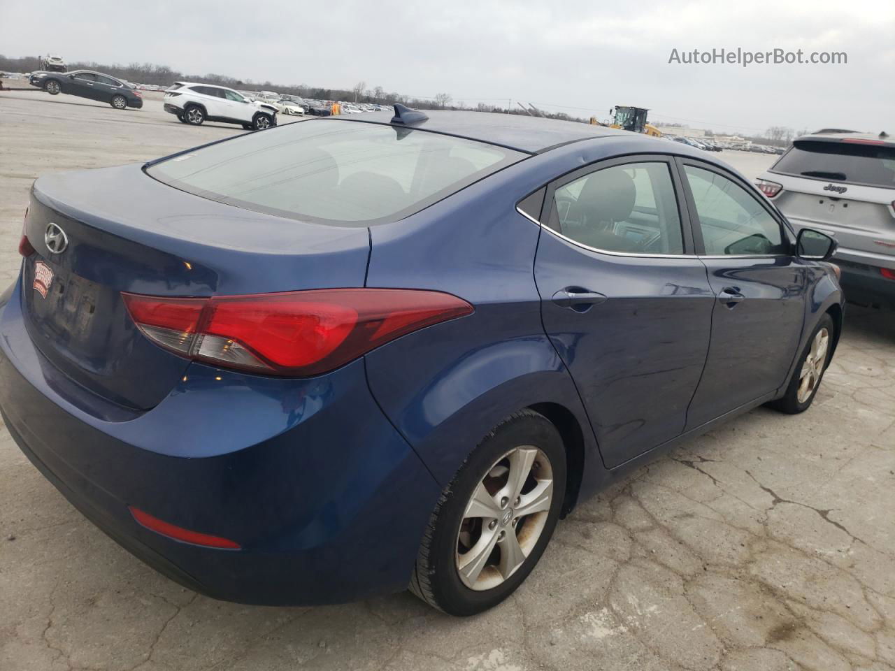 2016 Hyundai Elantra Se Blue vin: 5NPDH4AE1GH693024