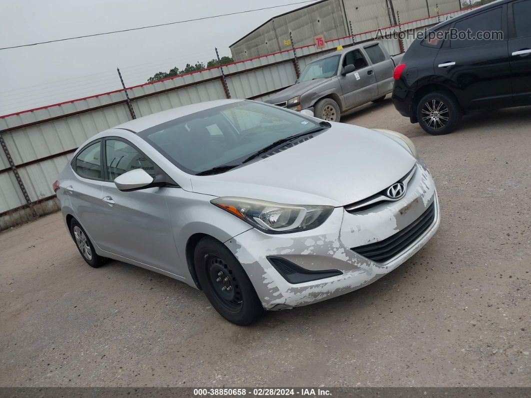 2016 Hyundai Elantra Se Silver vin: 5NPDH4AE1GH697784