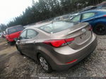 2016 Hyundai Elantra Se Brown vin: 5NPDH4AE1GH700070