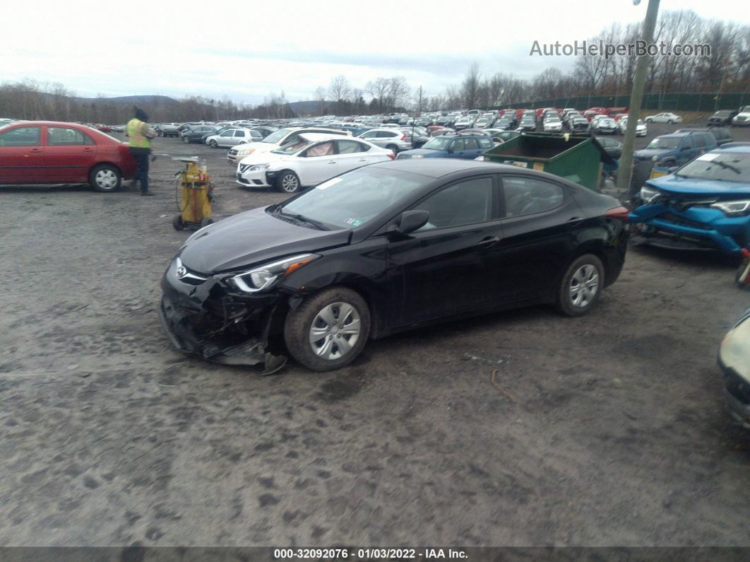 2016 Hyundai Elantra Se Black vin: 5NPDH4AE1GH702952