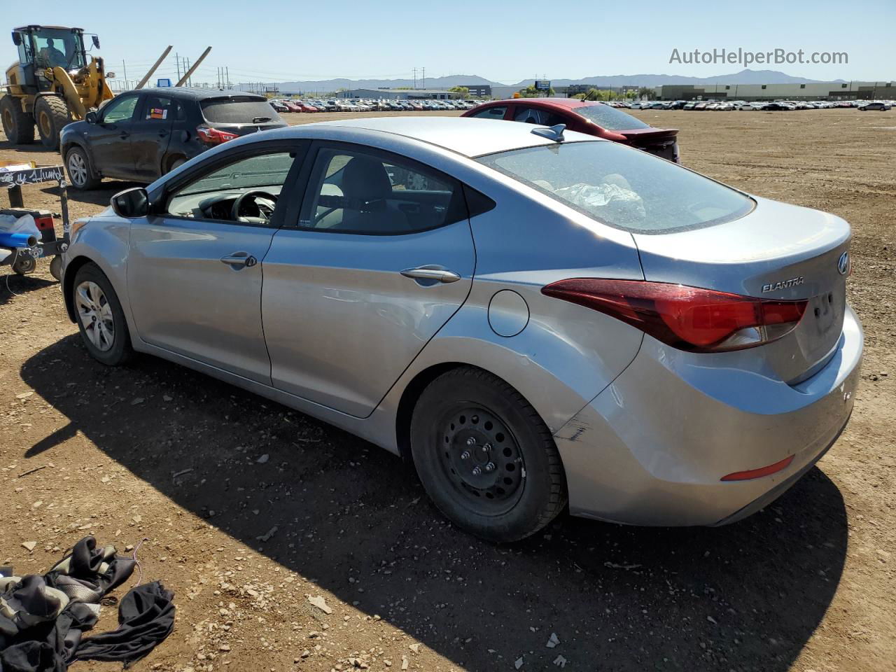 2016 Hyundai Elantra Se Gray vin: 5NPDH4AE1GH706578