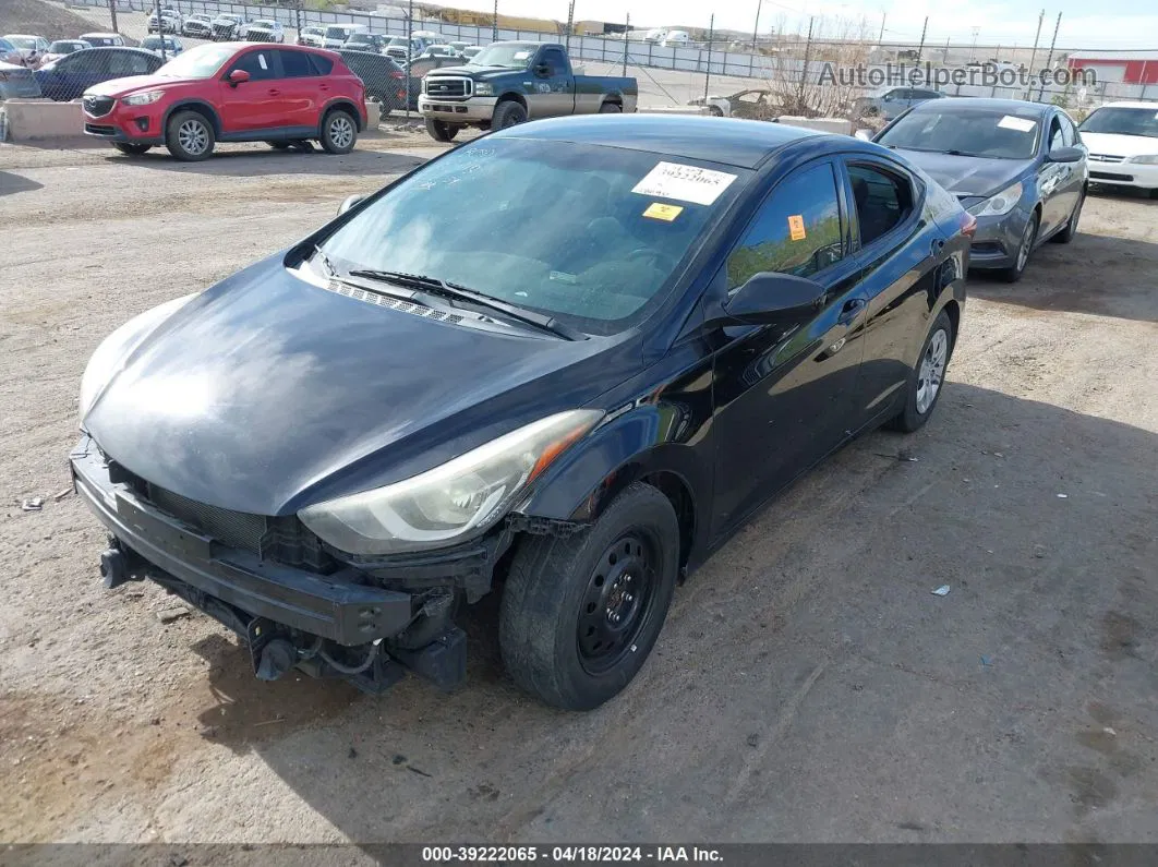 2016 Hyundai Elantra Se Black vin: 5NPDH4AE1GH711733