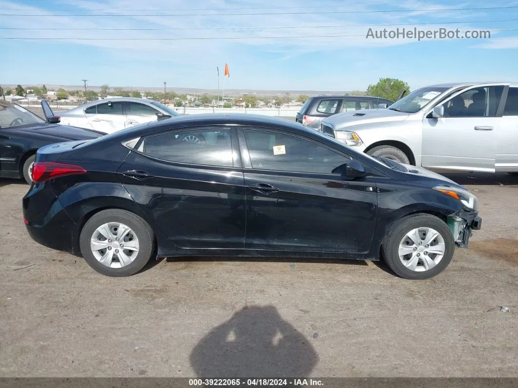 2016 Hyundai Elantra Se Black vin: 5NPDH4AE1GH711733