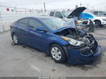 2016 Hyundai Elantra Se Синий vin: 5NPDH4AE1GH712042