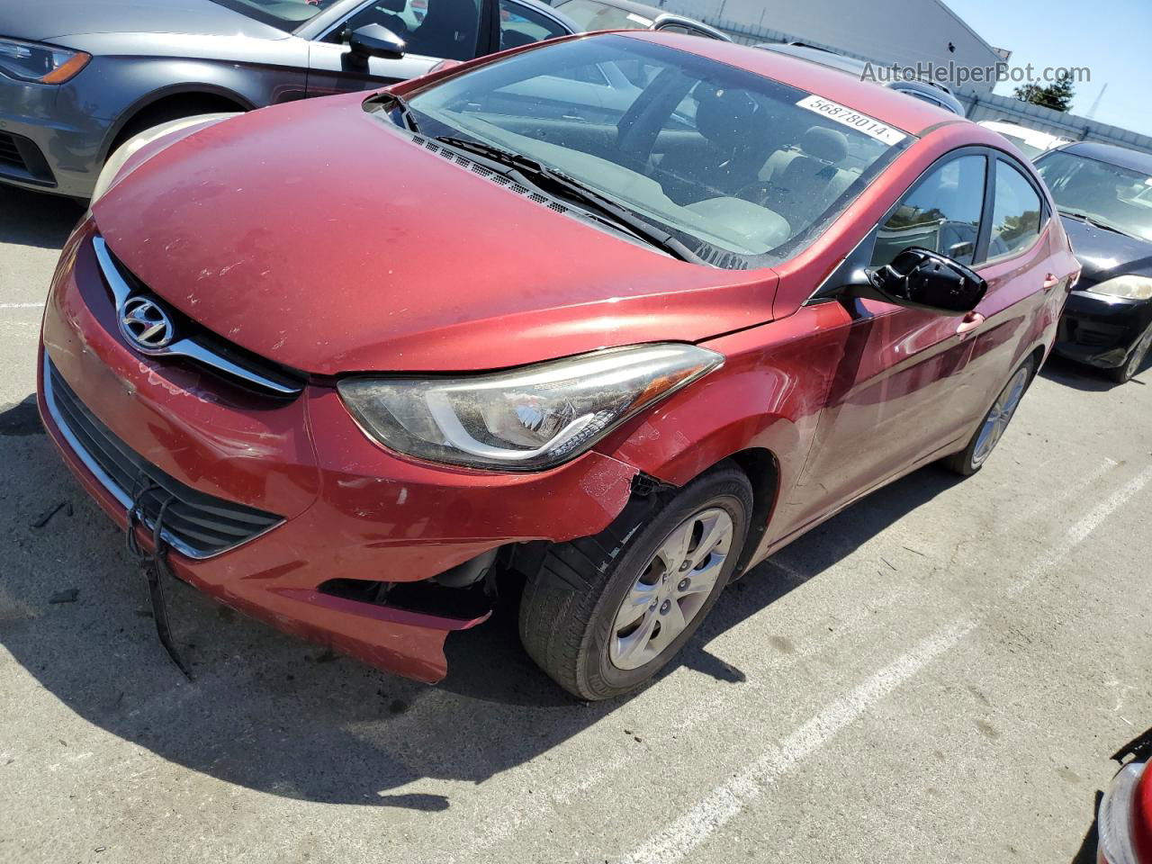 2016 Hyundai Elantra Se Red vin: 5NPDH4AE1GH715443