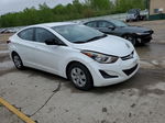 2016 Hyundai Elantra Se White vin: 5NPDH4AE1GH720125