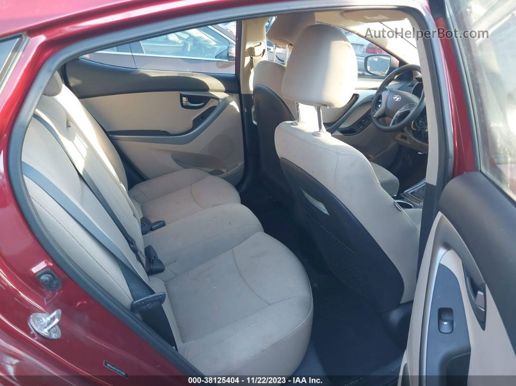 2016 Hyundai Elantra Se Красный vin: 5NPDH4AE1GH721095