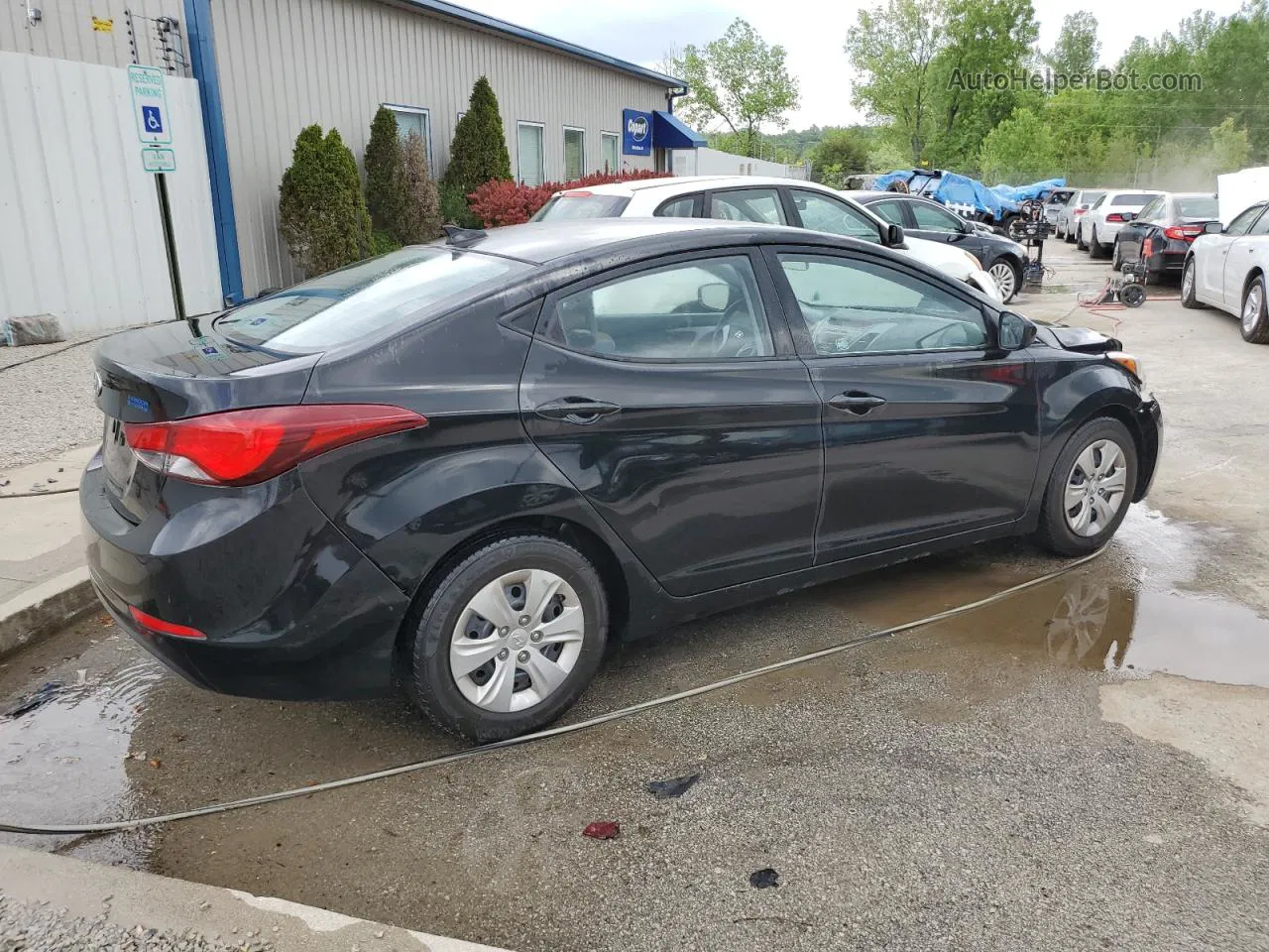 2016 Hyundai Elantra Se Черный vin: 5NPDH4AE1GH724109