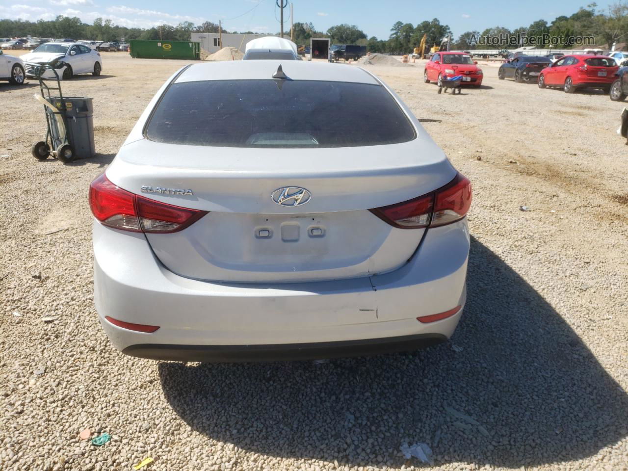 2016 Hyundai Elantra Se Silver vin: 5NPDH4AE1GH735563