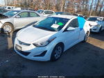 2016 Hyundai Elantra Se White vin: 5NPDH4AE1GH744294