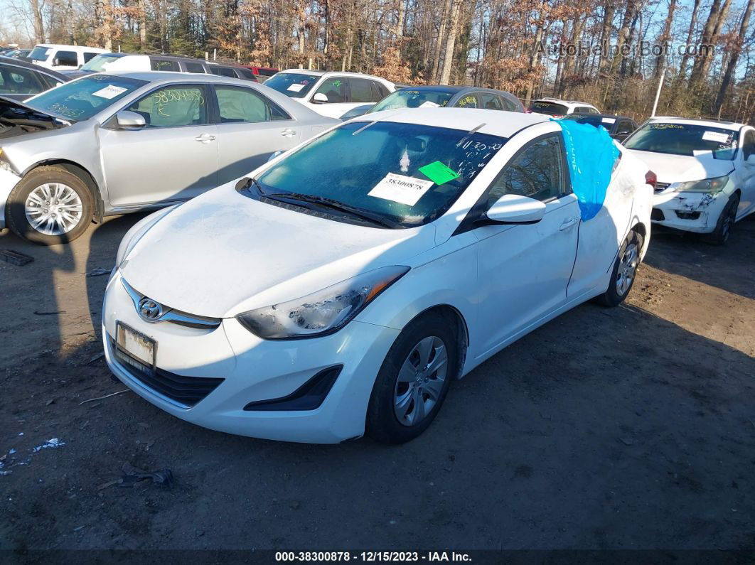 2016 Hyundai Elantra Se Белый vin: 5NPDH4AE1GH744294