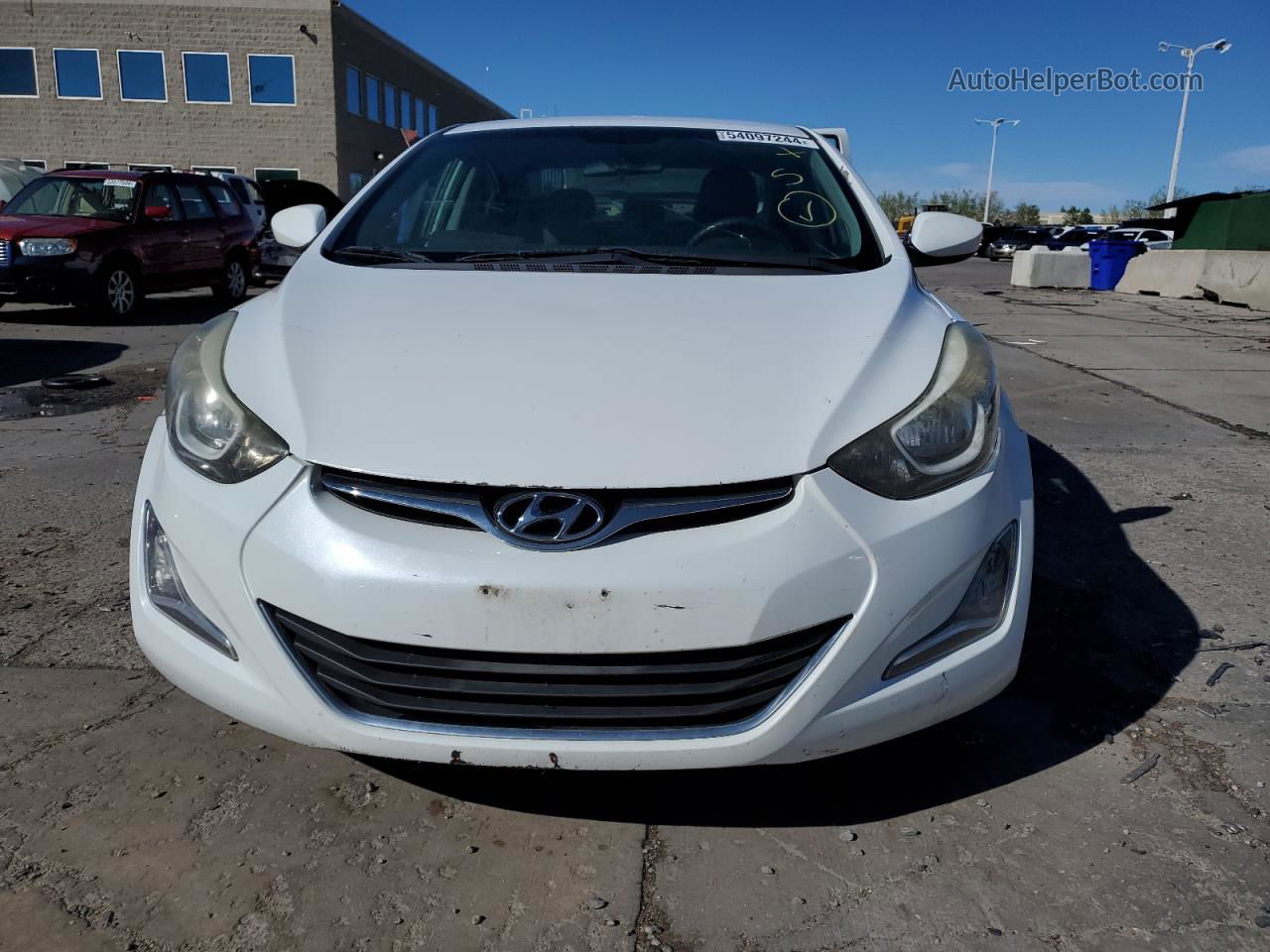 2016 Hyundai Elantra Se White vin: 5NPDH4AE1GH745560