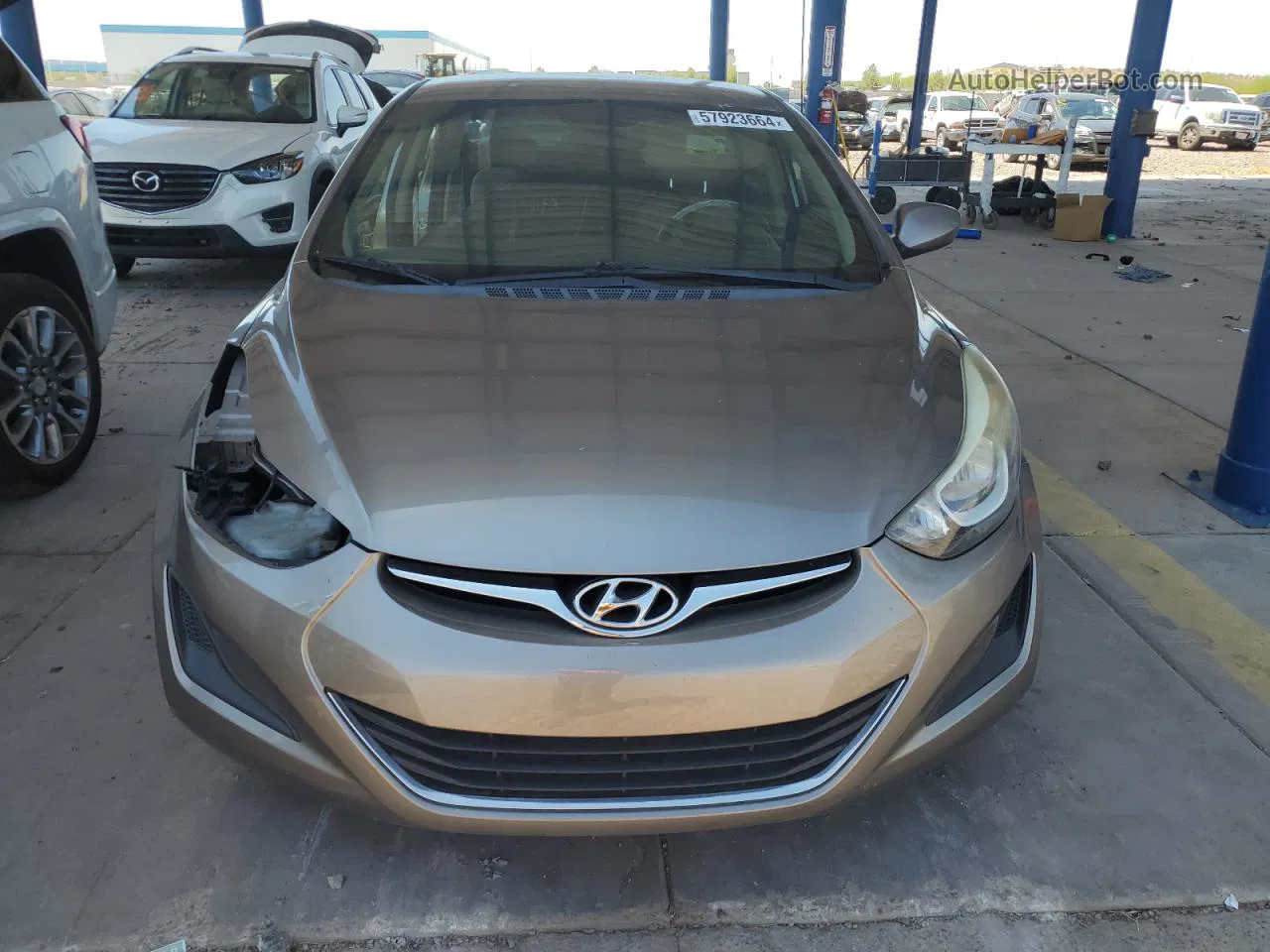 2016 Hyundai Elantra Se Brown vin: 5NPDH4AE1GH749060