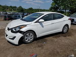 2016 Hyundai Elantra Se White vin: 5NPDH4AE1GH756431