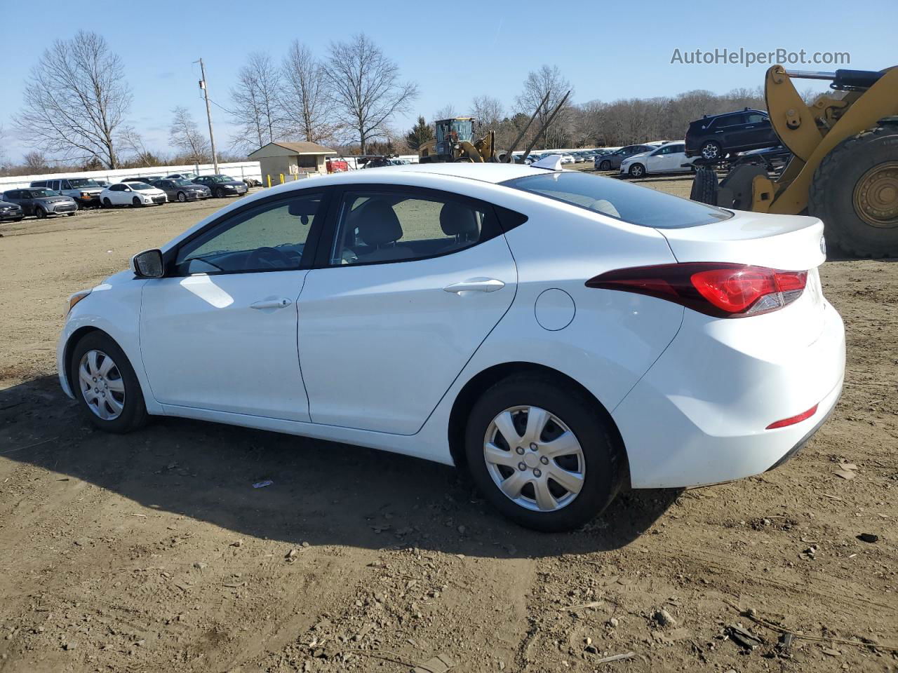 2016 Hyundai Elantra Se White vin: 5NPDH4AE1GH761452