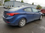 2016 Hyundai Elantra Se Blue vin: 5NPDH4AE1GH768675