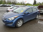 2016 Hyundai Elantra Se Blue vin: 5NPDH4AE1GH768675