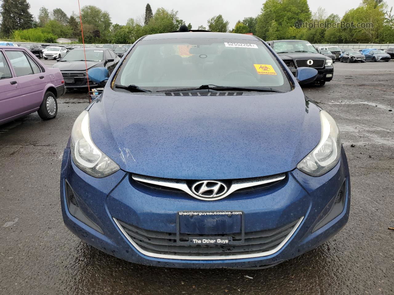 2016 Hyundai Elantra Se Blue vin: 5NPDH4AE1GH768675