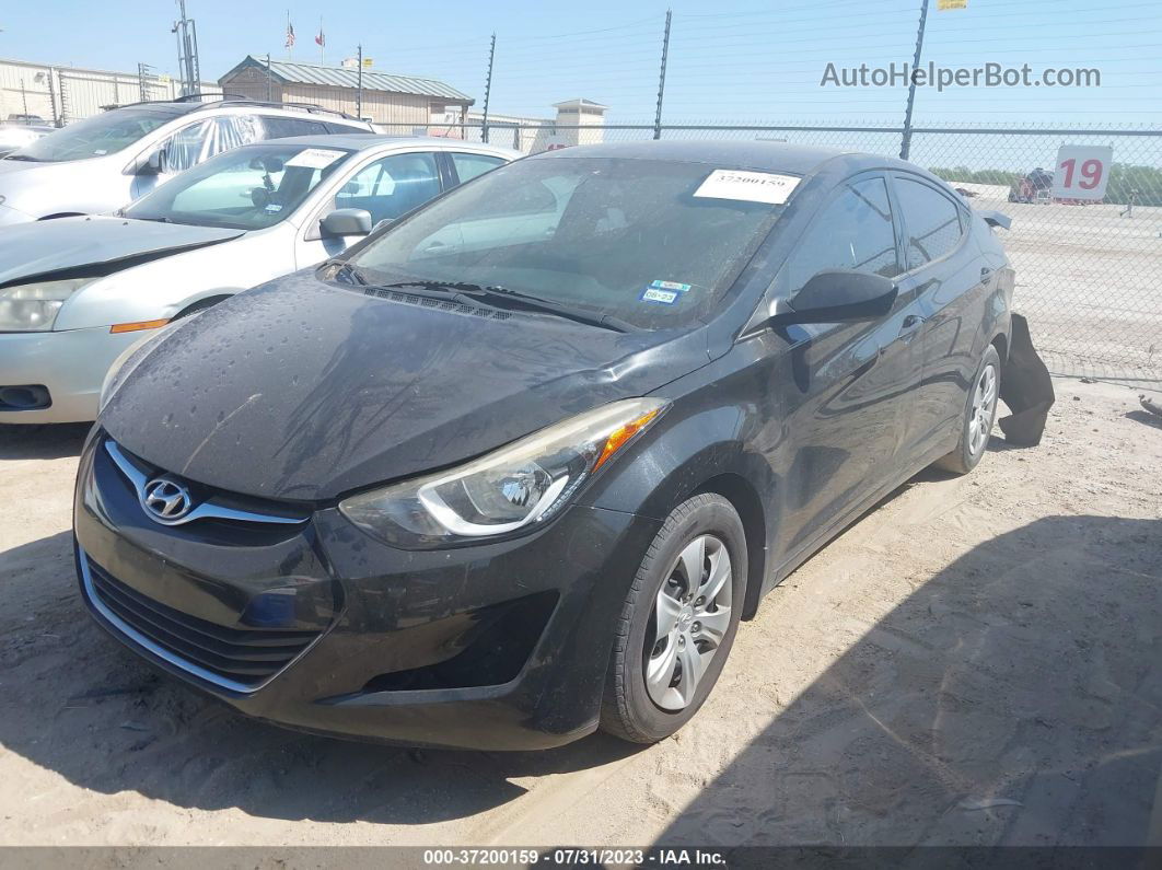 2016 Hyundai Elantra Se Черный vin: 5NPDH4AE1GH776260