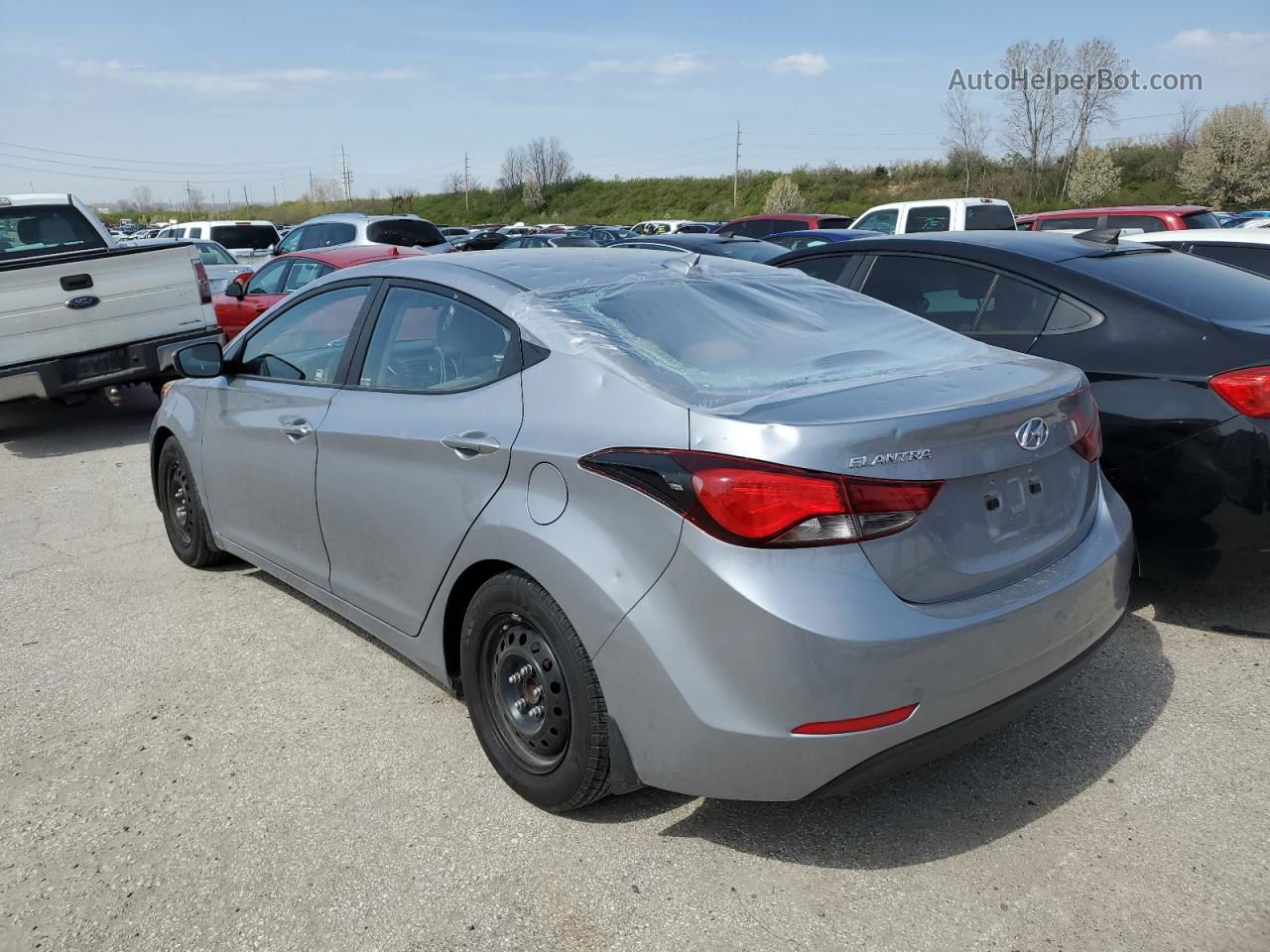 2016 Hyundai Elantra Se Серебряный vin: 5NPDH4AE1GH778977