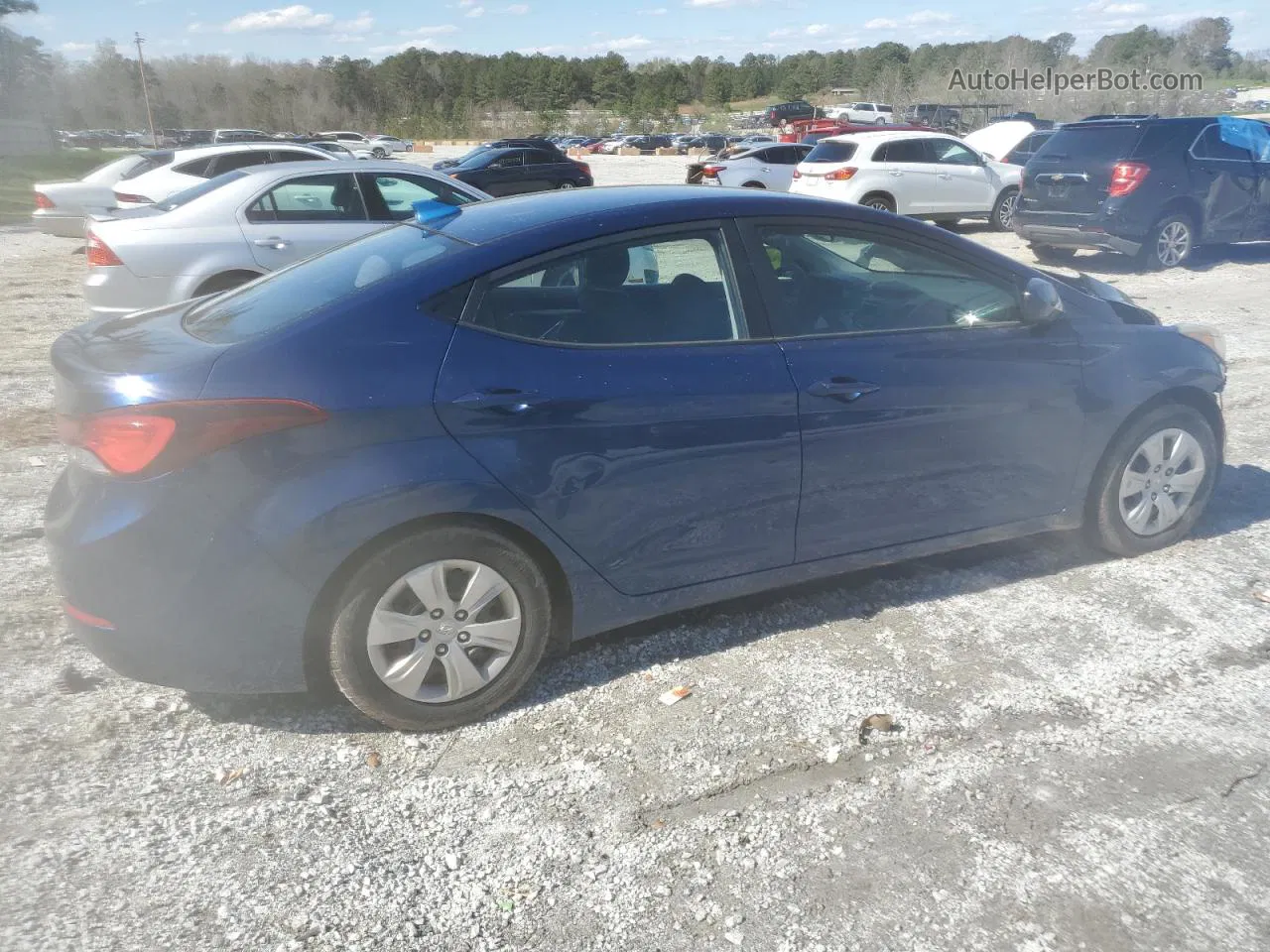 2016 Hyundai Elantra Se Blue vin: 5NPDH4AE1GH783791