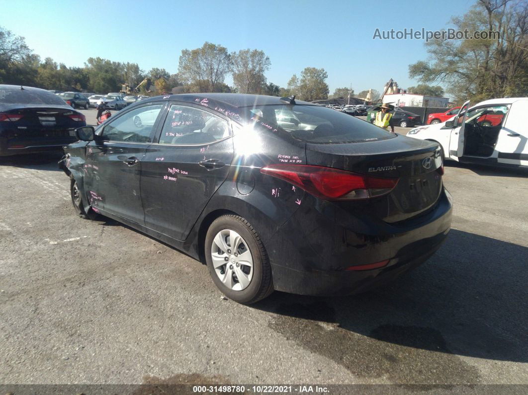 2016 Hyundai Elantra Se Черный vin: 5NPDH4AE1GH784164