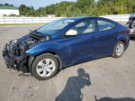 2016 Hyundai Elantra Se Синий vin: 5NPDH4AE1GH798193